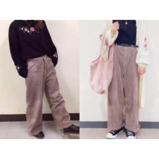 ダブルクローゼット(w closet)のwcloset コーデュロイタックパンツ(カジュアルパンツ)