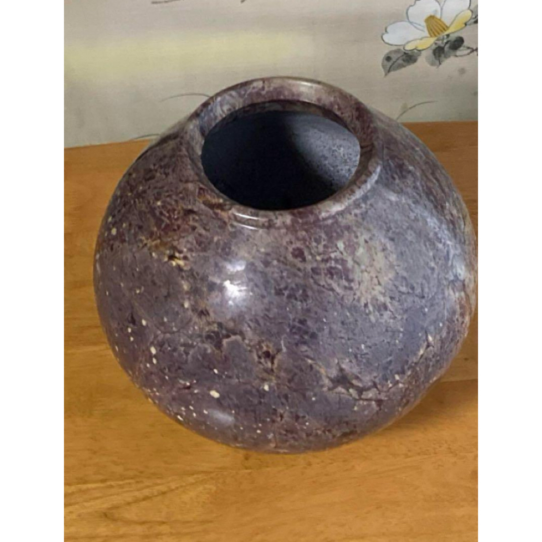 高麗大理石壺 KOREA IL SHIN STONE 1981 花瓶 高麗大理石壺 KOREA IL SHIN STONE 1981 花瓶
