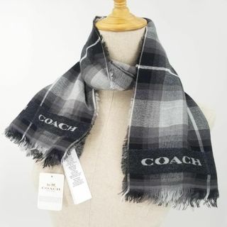 COACH(マフラー/ショール ・ ブラック/黒色系)のフリマ COACH(マフラー/ショール ・ ブラック/黒色系)のフリマ