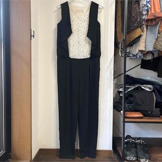 Kaene - kaene カエン パール付き シフォン オールインワン 36 Kaene - kaene カエン パール付き シフォン オールインワン 36