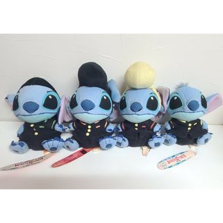 ディズニー(Disney)の氣志團　スティッチ　ぬいぐるみ　4体セット(ミュージシャン)