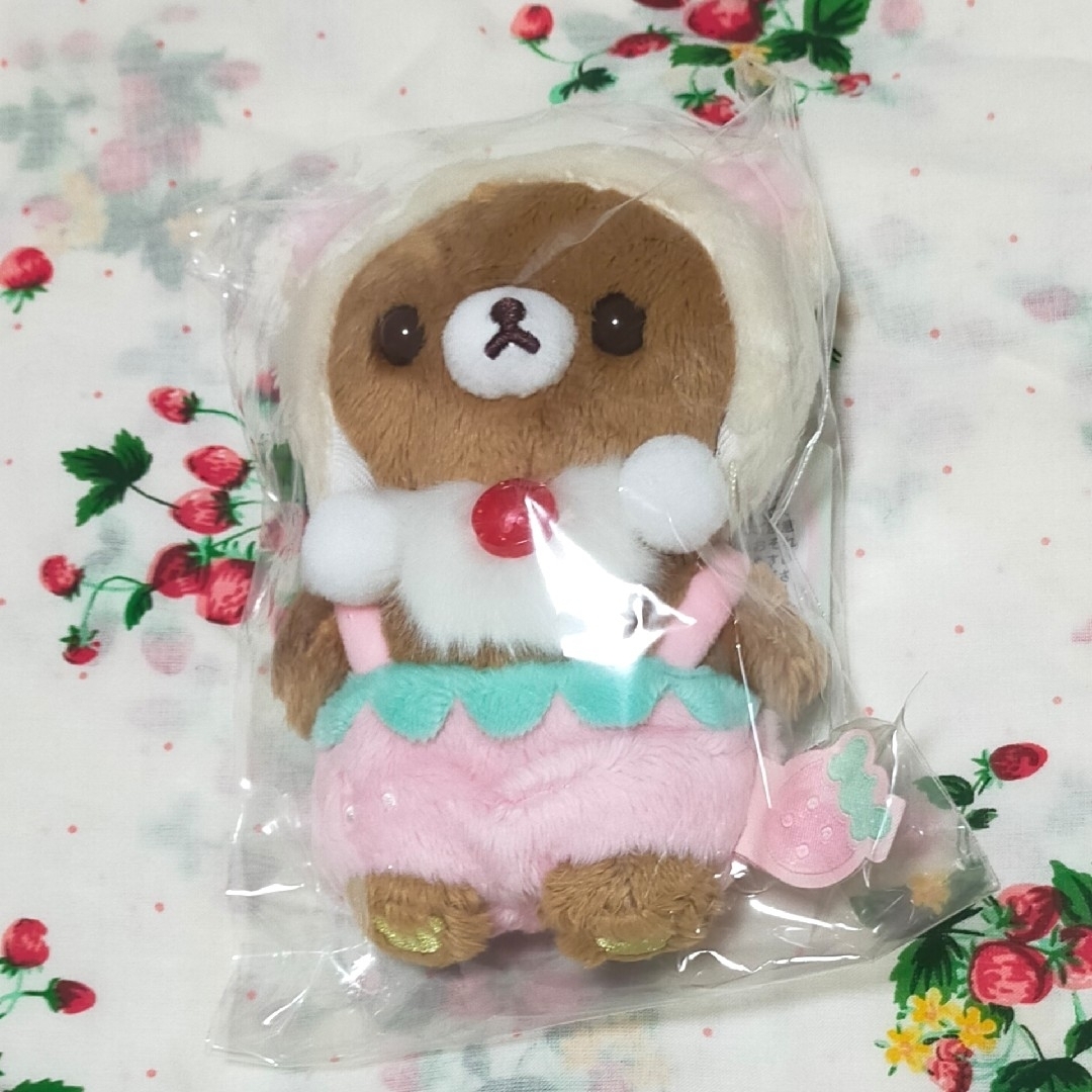 チャイロイコグマ コリラックマのいちごないちにち ぶらさげ チャイロイコグマ コリラックマのいちごないちにち ぶらさげ