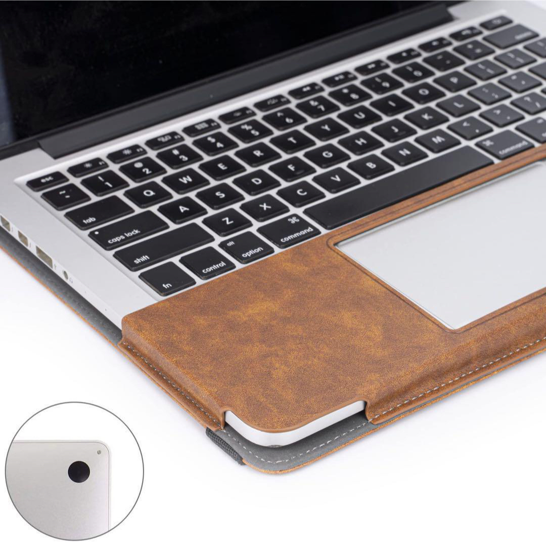 ☆【MacBook Pro用】 カバー ケース レザー 14インチ ブラウンの ☆【MacBook Pro用】 カバー ケース レザー 14インチ ブラウンの