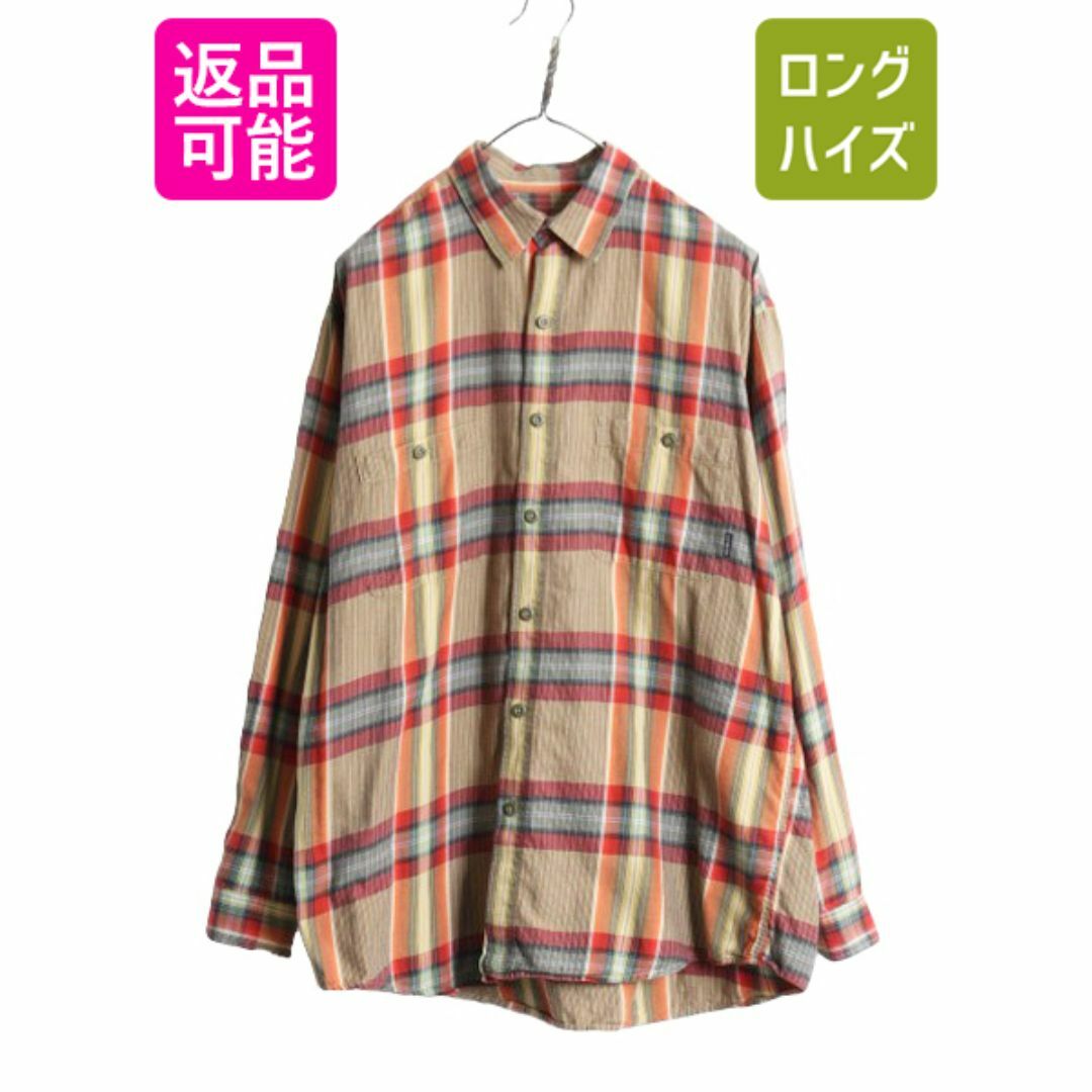 ★決算特価商品★ 03年製 00s パタゴニア シャツ コットン ピマ オーガニック 長袖シャツ