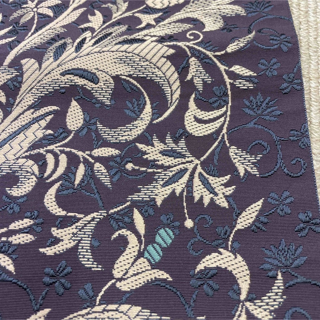 新品 未仕立て 博多織 本場筑前 紋八寸なごや帯 名古屋帯 正絹 新品 未仕立て 博多織 本場筑前 紋八寸なごや帯 名古屋帯 正絹
