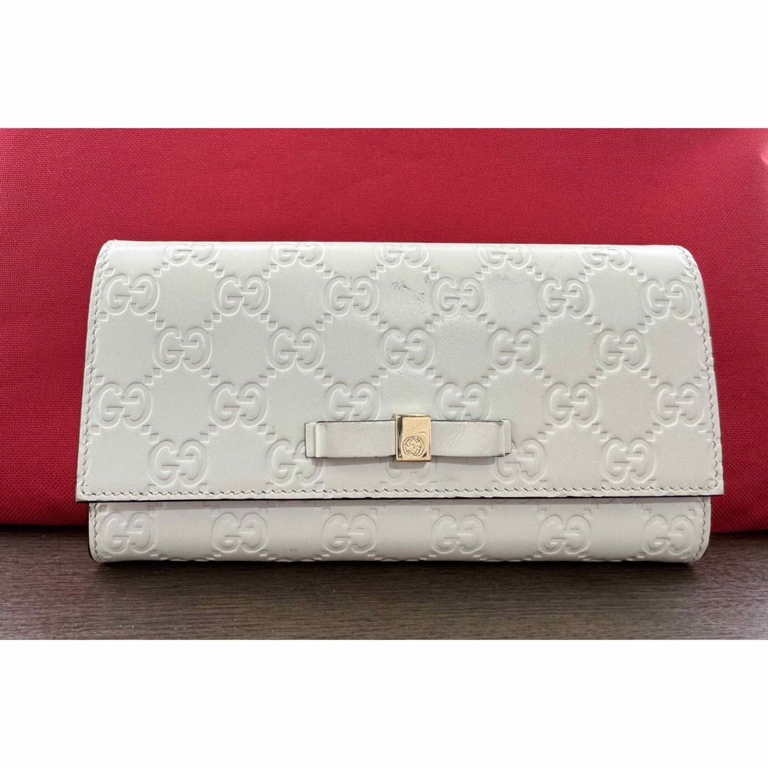 GUCCI グッチシマリボンレザー長財布 GUCCI グッチシマリボンレザー長財布