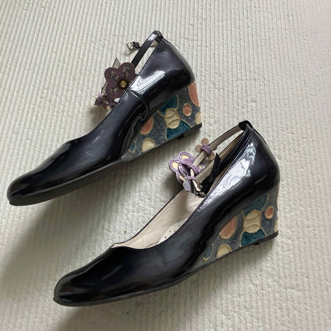WANONANO - 卑弥呼WANONANO ステンドグラスヒールパンプスの通販 WANONANO - 卑弥呼WANONANO ステンドグラスヒールパンプスの通販