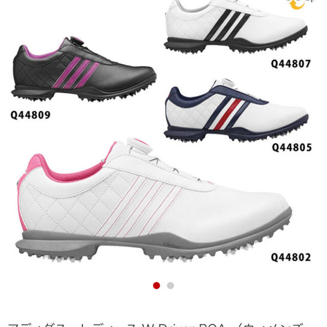 adidas(アディダス)の新品・未使用 アディダス ゴルフシューズ レディース スポーツ/アウトドアのゴルフ(シューズ)の商品写真