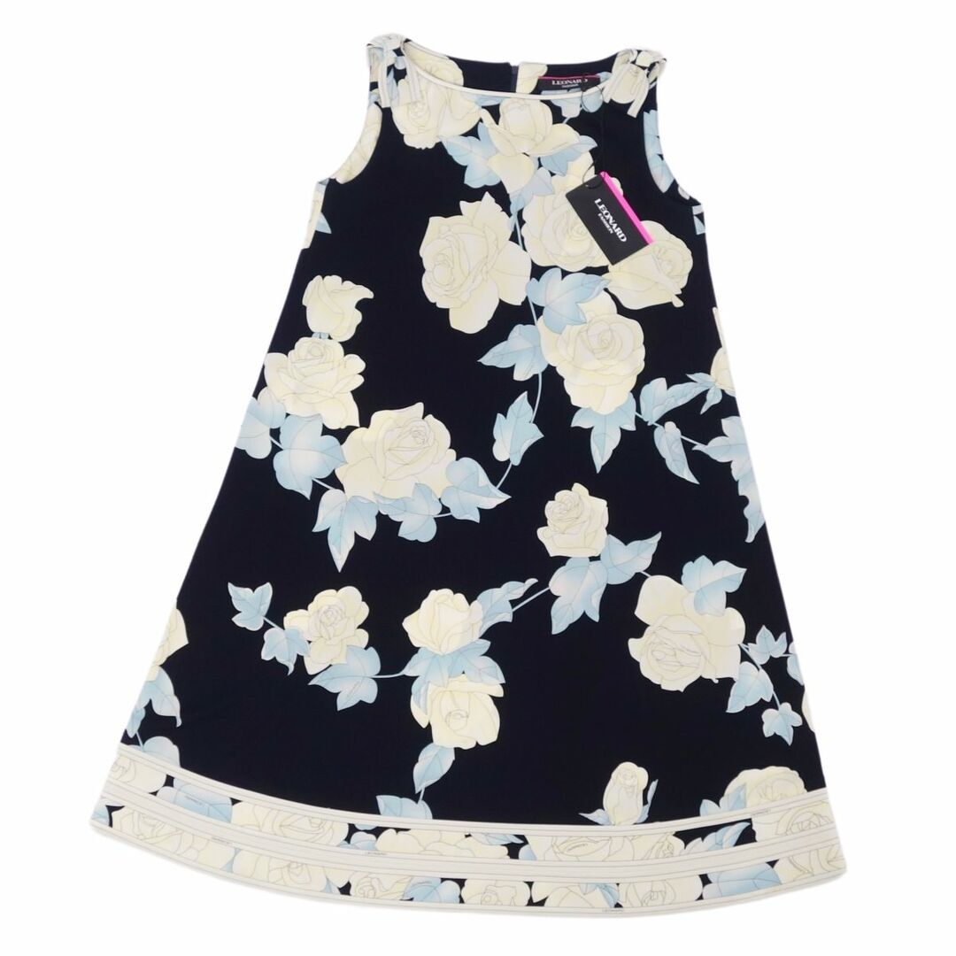 美品 レオナール LEONARD FASHION ワンピース ドレス ジャージー 美品 レオナール LEONARD FASHION ワンピース ドレス ジャージー