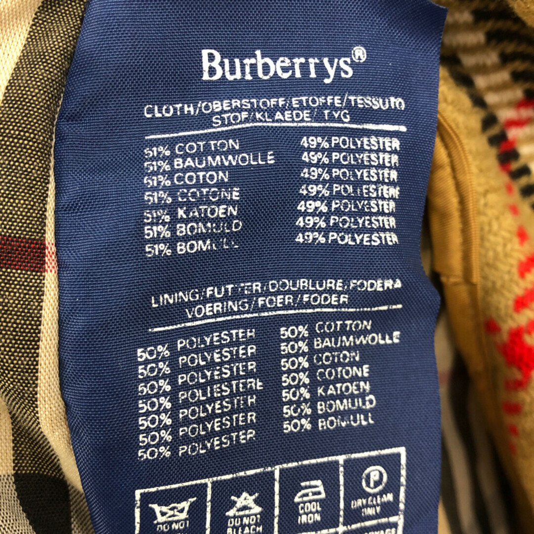 BURBERRY - 90年代 イングランド製 Burberrys バーバリーズ BURBERRY - 90年代 イングランド製 Burberrys バーバリーズ
