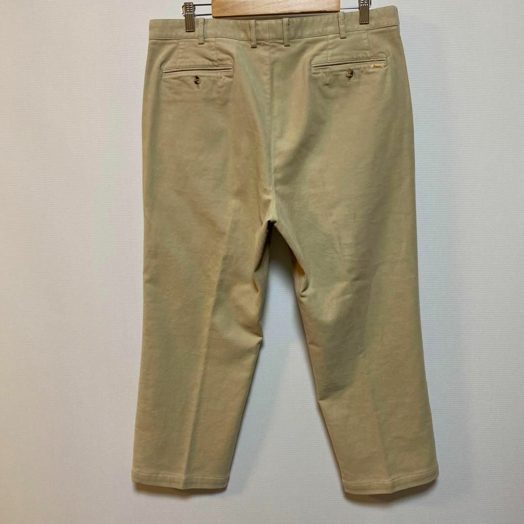 Papas パパス　ツータック　ストレッチ　ワイド　チノパンツ　XL メンズのパンツ(チノパン)の商品写真