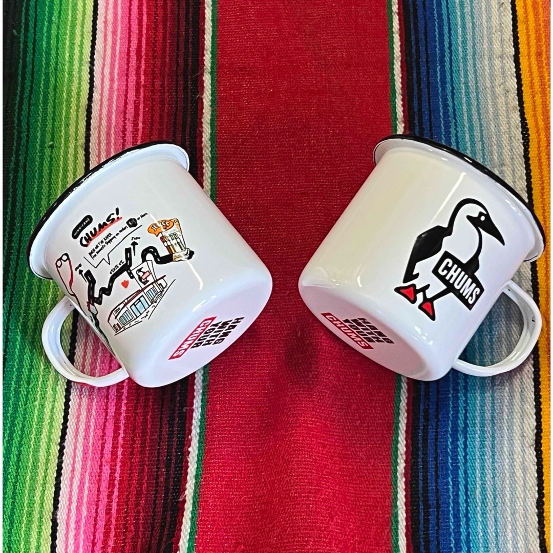 CHUMS - 新品 CHUMS Enamel Mug チャムス カップ 2コセットの CHUMS - 新品 CHUMS Enamel Mug チャムス カップ 2コセットの