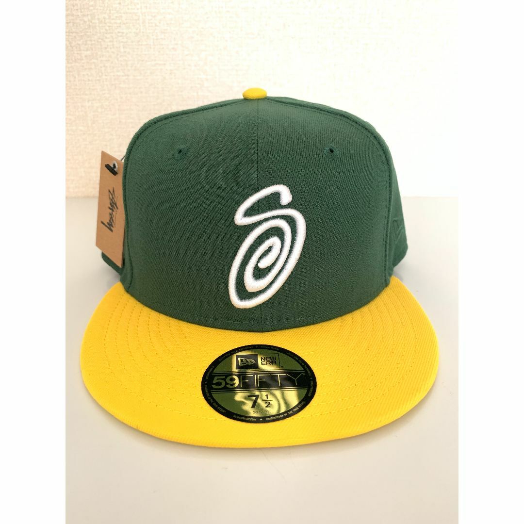 STUSSY NEW ERA 59FIFTY SWIRLY S ステッカー付き STUSSY NEW ERA 59FIFTY SWIRLY S ステッカー付き