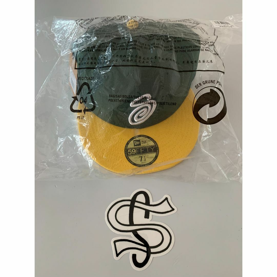 STUSSY NEW ERA 59FIFTY SWIRLY S ステッカー付き STUSSY NEW ERA 59FIFTY SWIRLY S ステッカー付き