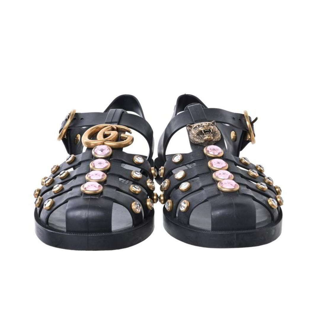GUCCI GG アニマル ビジュー装飾 ラバー サンダル GUCCI GG アニマル ビジュー装飾 ラバー サンダル