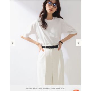 デミルクスビームス(Demi-Luxe BEAMS)のデミルクスビームス　ミントグリーン　スムースハーフスリーブTシャツ(Tシャツ/カットソー(半袖/袖なし))