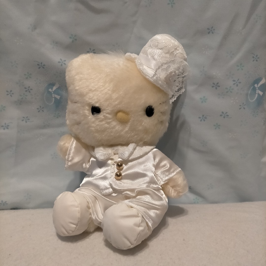 サンリオ - 4 8/12　ぬいぐるみ キティ　ダニエル　モヘアドール　ぬいぐるみ　白