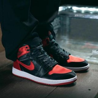 ナイキ(NIKE)のNike Womens Air Jordan 1 Satin Bred 29cm(スニーカー)