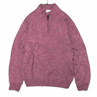 ラコステ(LACOSTE)のLACOSTE ウール ハーフジップ ニットセーター ミックスカラー n36(ニット/セーター)