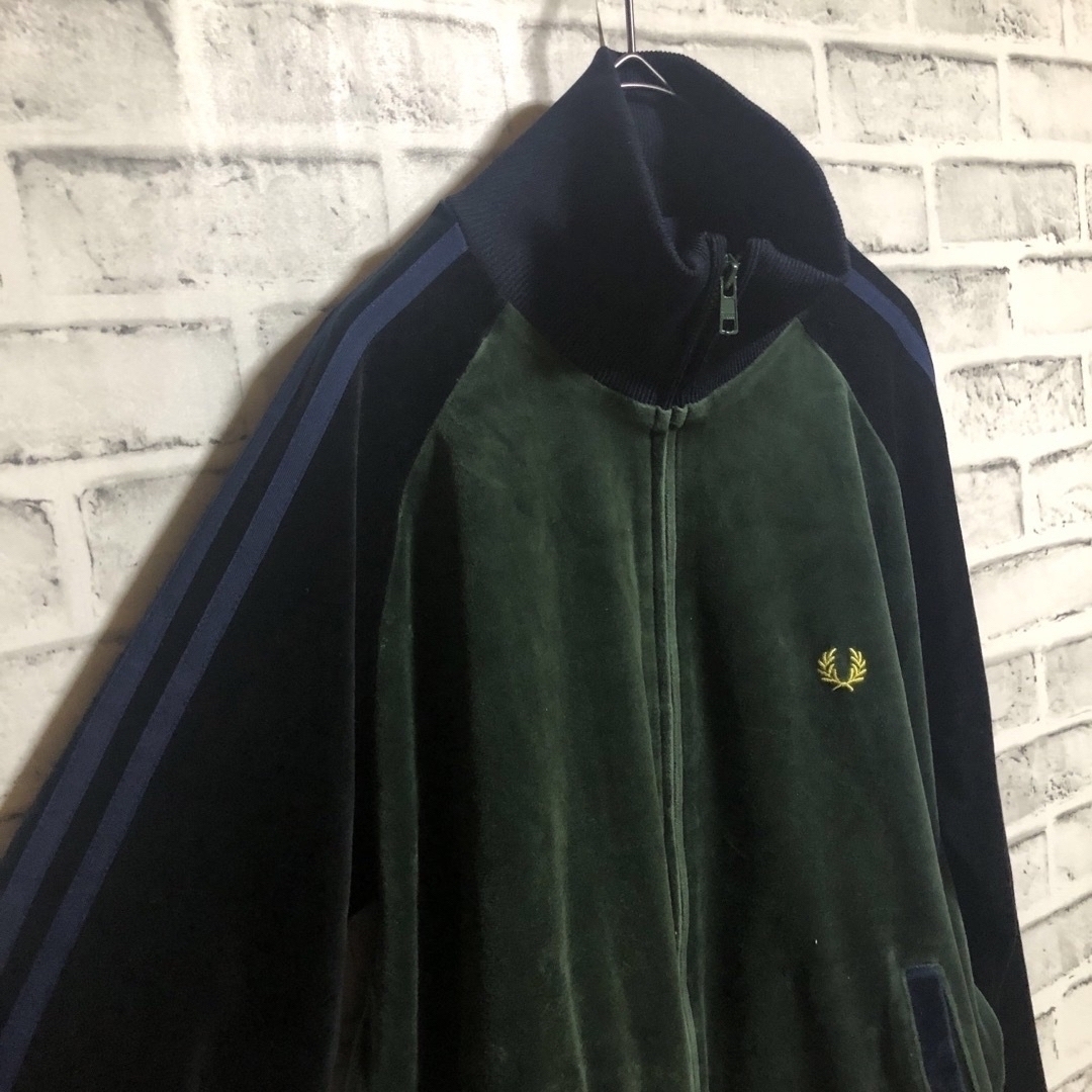 FRED PERRY - 美品⭐️Fred Perry ベロアトラックジャケットM FRED PERRY - 美品⭐️Fred Perry ベロアトラックジャケットM