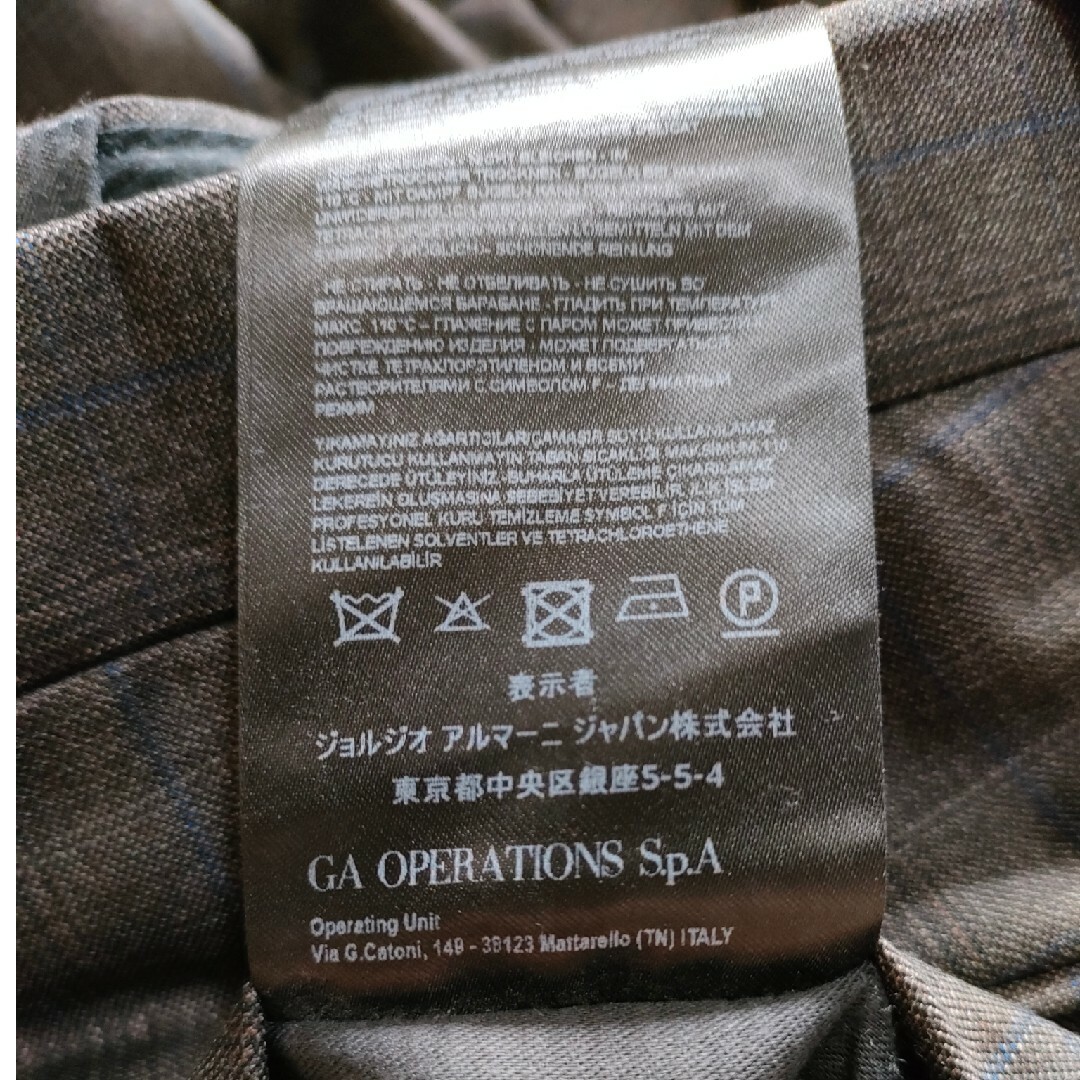 GIORGIO ARMANI - 新品同様 GIORGIO ARMANI NAPOLI ダブルスーツ GIORGIO ARMANI - 新品同様 GIORGIO ARMANI NAPOLI ダブルスーツ