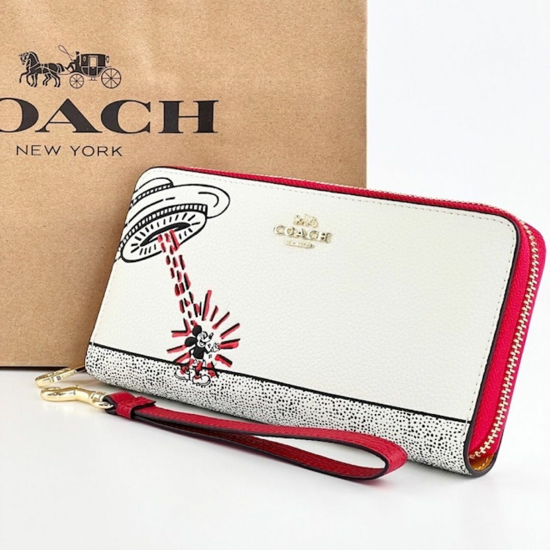 COACH - 新品 COACH コーチ 長財布 ディズニーミッキーマウス x COACH - 新品 COACH コーチ 長財布 ディズニーミッキーマウス x