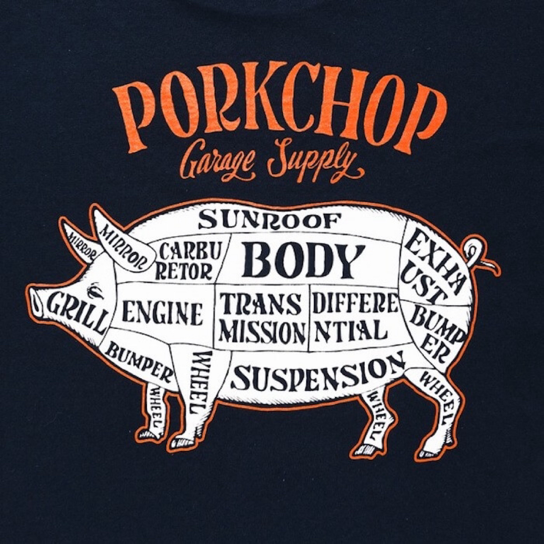ポークチョップ Tシャツ ネイビー チャレンジャー ラッツ マシス ポークチョップ Tシャツ ネイビー チャレンジャー ラッツ マシス