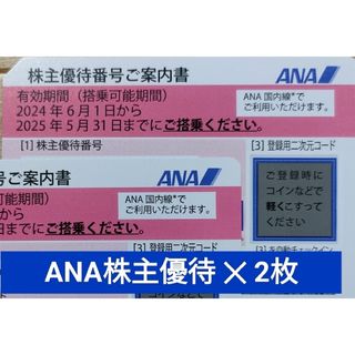 エーエヌエー(ゼンニッポンクウユ)(ANA(全日本空輸))のANA 株主優待券 2枚 有効期限 2025年5月31日(その他)