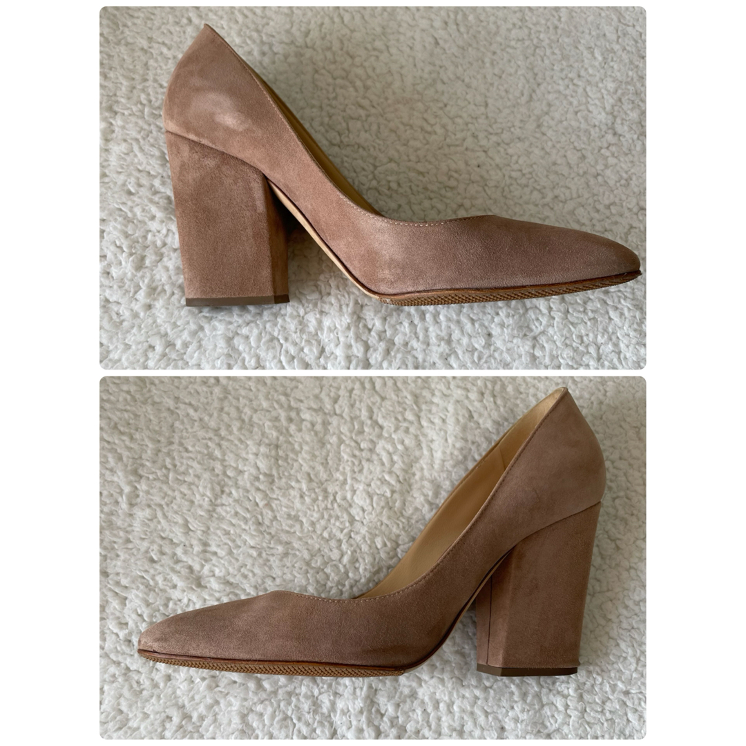 sergiorossi セルジオロッシ パンプス さくら色 チャンキーヒール sergiorossi セルジオロッシ パンプス さくら色 チャンキーヒール