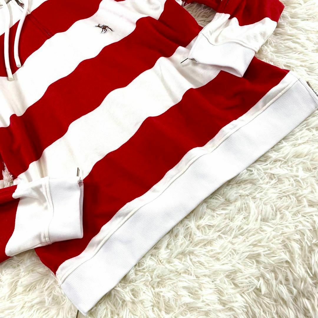BURBERRY バーバリー パーカー 赤 S 4119224E0037 BURBERRY - 激レア✨ 未使用級 バーバリー 多ジップ プル