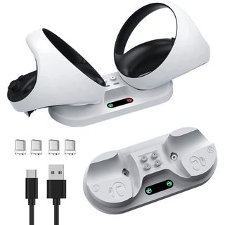 ✨️送料無料❣️PSvr2用充電スタンド2023年新登場急速2台コントローラー(その他)