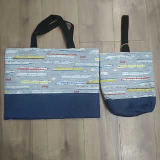 入学準備　手提げバック＆上履き入れ　セット(レッスンバッグ)