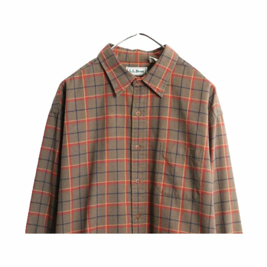 【初回限定】 エルエルビーン 90s - L.L.Bean チェック フランネル 長袖 男性用