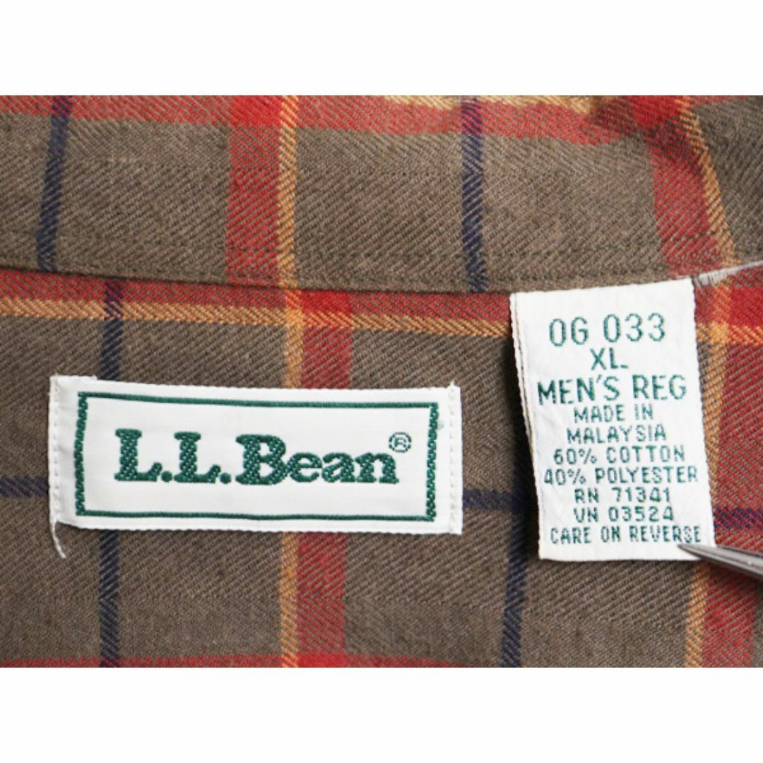 最新情報 L.L.Bean - フランネル 長袖 チェック エルエルビーン 90s 男性用