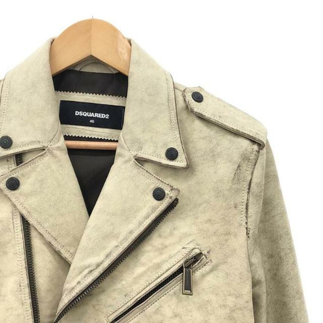 美品 ディースクエアード ロングコート ペイント加工 ライダース 美品 ディースクエアード ロングコート ペイント加工 ライダース
