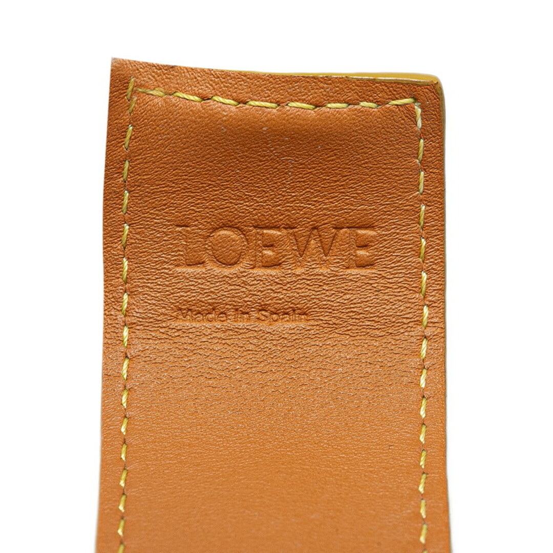 美品 LOEWE ロエベ アナグラム スラップ ブレスレット レザー 美品 LOEWE ロエベ アナグラム スラップ ブレスレット レザー