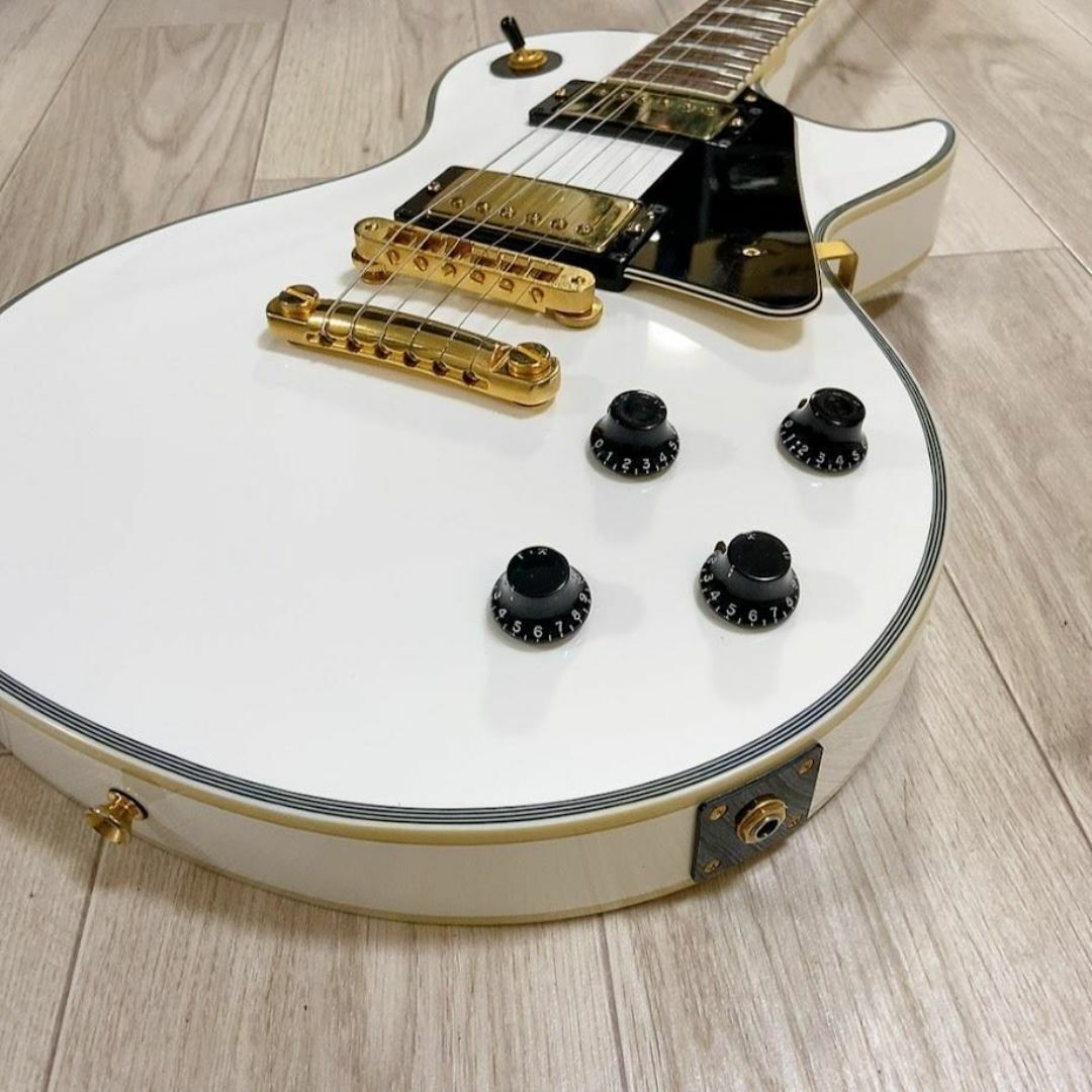 Burny レスポール カスタム セットネック 白 LP エレキギター500 Burny レスポール カスタム セットネック 白 LP エレキギター500