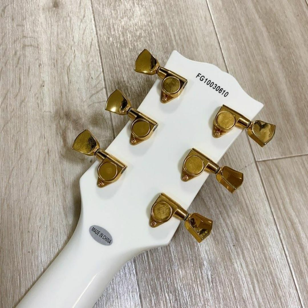 Burny レスポール カスタム セットネック 白 LP エレキギター500 Burny レスポール カスタム セットネック 白 LP エレキギター500