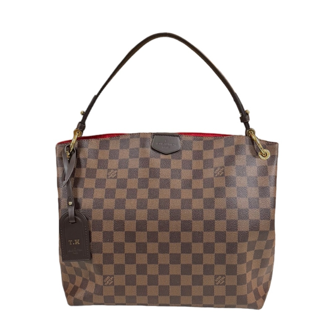 LOUIS VUITTON - ルイヴィトン グレースフルPM ダミエ ショルダーバッグ ダミエキャンバス N44044 ブラウン レディース LOUIS VUITTON  中古