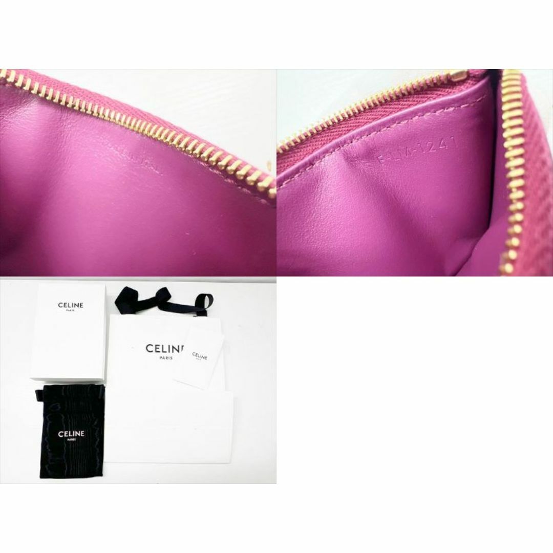 CELINE - 美品 セリーヌ ジップ付き コンパクト カードホルダー CELINE - 美品 セリーヌ ジップ付き コンパクト カードホルダー