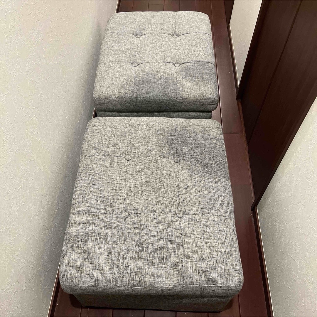 ニトリ - スツール 収納 グレーの通販 by コメダ珈琲's shop ニトリ - スツール 収納 グレーの通販 by コメダ珈琲's shop