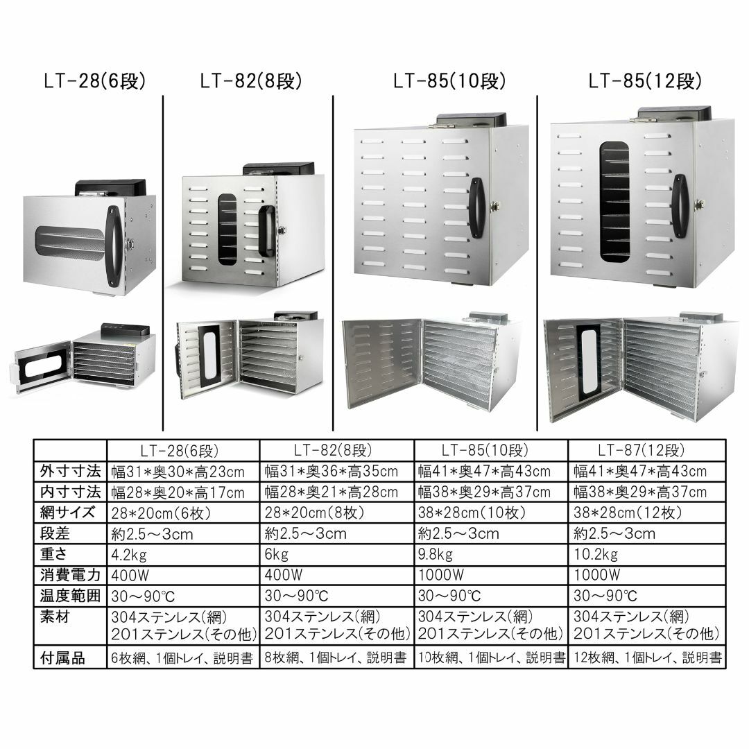 食品乾燥機 12層 フードドライヤー クッキー乾燥機 電気食品脱水 食品乾燥機 12層 フードドライヤー クッキー乾燥機 電気食品脱水