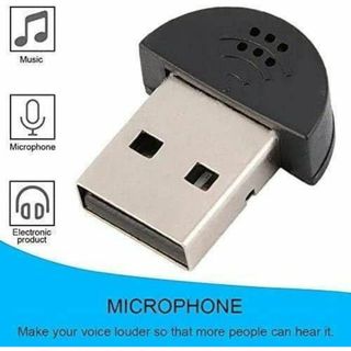超小型 PCマイク 世界最小 USB マイク PC Mac パソコン(PC周辺機器)