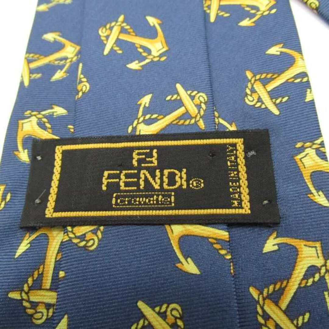 FENDI - フェンディ ブランド ネクタイ 総柄 イカリマーク FENDI - フェンディ ブランド ネクタイ 総柄 イカリマーク
