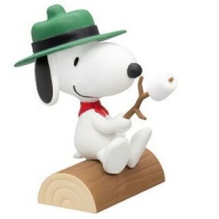 ピーナッツ(PEANUTS)のEnjoy! CAMP スヌーピー&丸太 カプセルトイ ガシャポン(キャラクターグッズ)