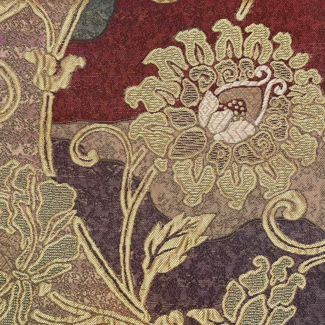 袋帯 西陣 いづくら 煌びやかな花唐草模様 金糸 O-4028 袋帯 西陣 いづくら 煌びやかな花唐草模様 金糸 O-4028