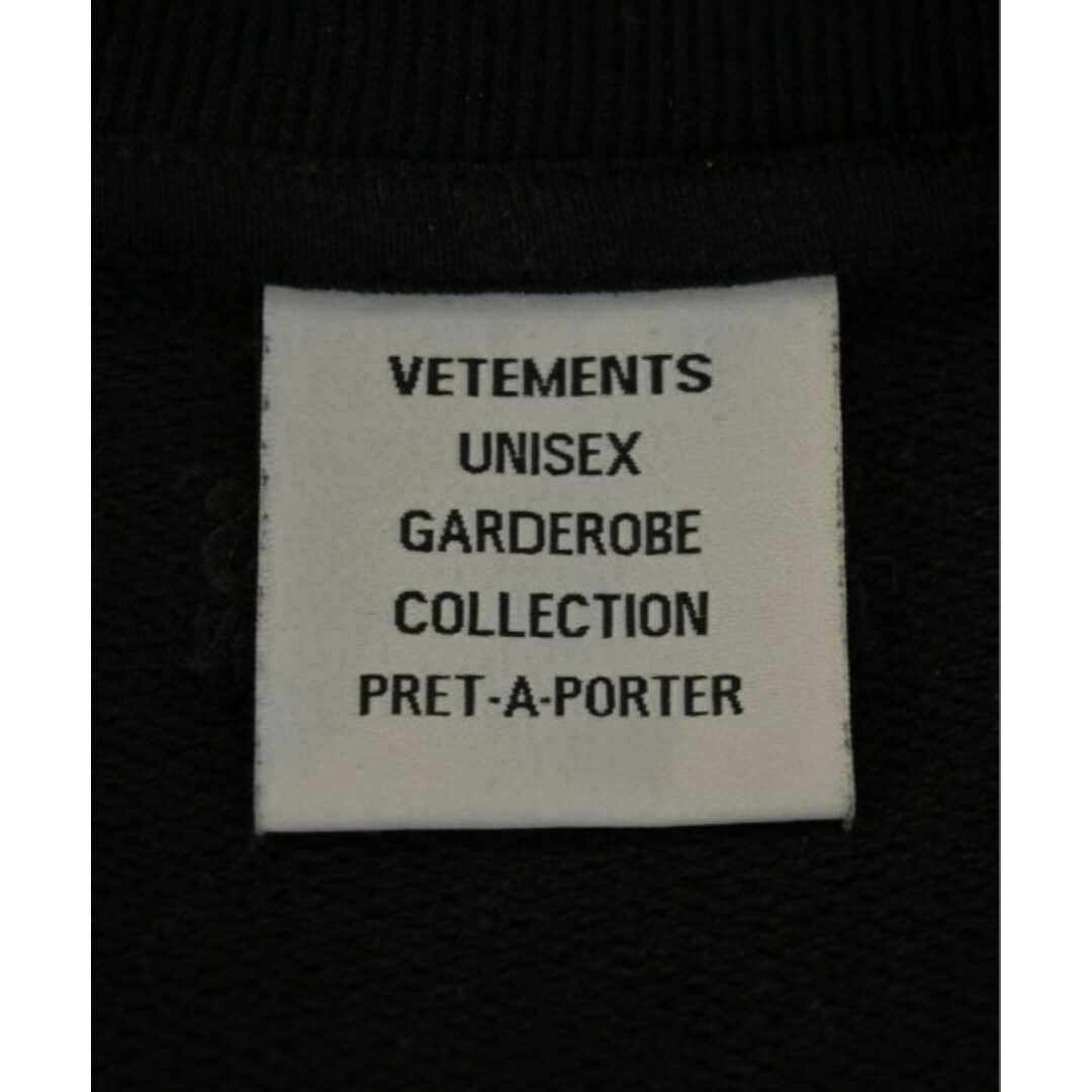 VETEMENTS - VETEMENTS ヴェトモン スウェット M 黒 【古着 VETEMENTS - VETEMENTS ヴェトモン スウェット M 黒 【古着