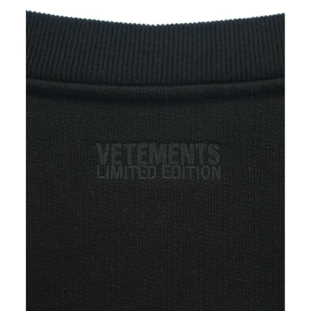 VETEMENTS - VETEMENTS ヴェトモン スウェット M 黒 【古着 VETEMENTS - VETEMENTS ヴェトモン スウェット M 黒 【古着