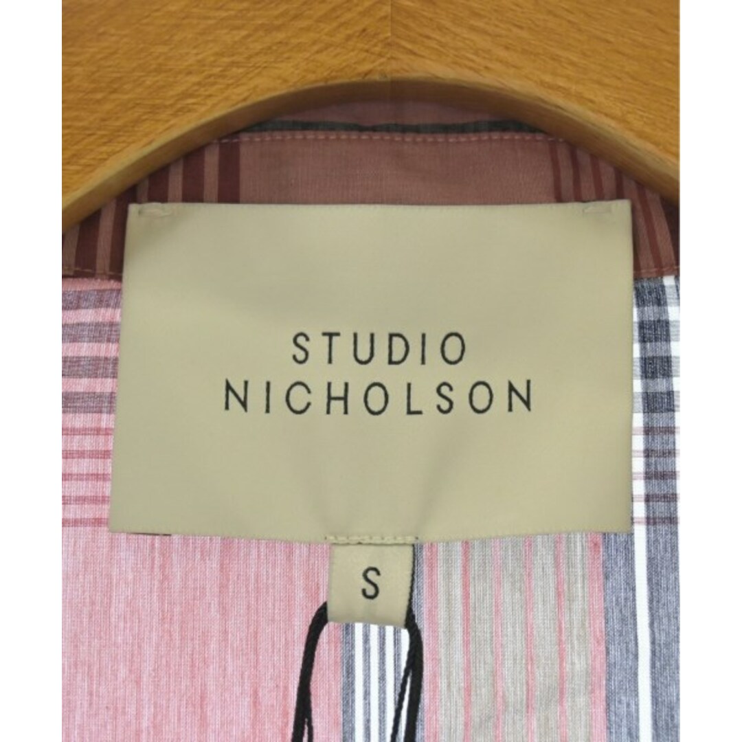 STUDIO NICHOLSON - STUDIO NICHOLSON カジュアルシャツ S 赤x黒 STUDIO NICHOLSON - STUDIO NICHOLSON カジュアルシャツ S 赤x黒