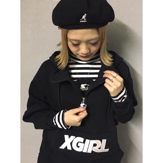 X-girl(エックスガール)のみたん様専用★X-girl×Starter Black Lebel SWEAT  レディースのトップス(パーカー)の商品写真